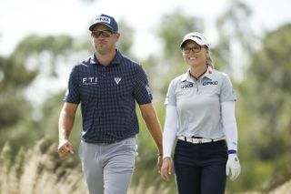 Corey Conners and Brooke Henderson at the Grant Thornton Invitational