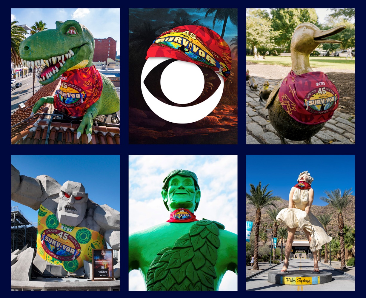 Monster Monument at Victory Plaza features ‘Survivor’ Buff in  CBS campaign, News, Media