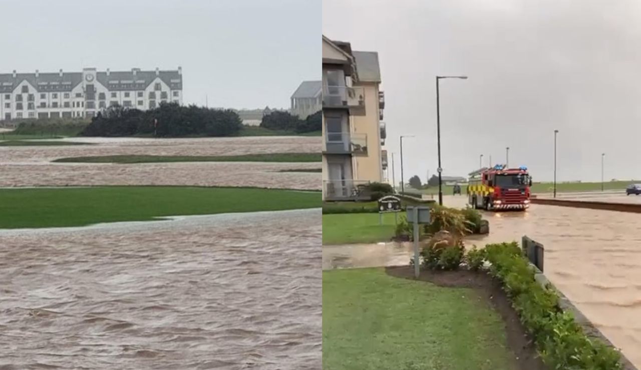 Carnoustie is completely underwater