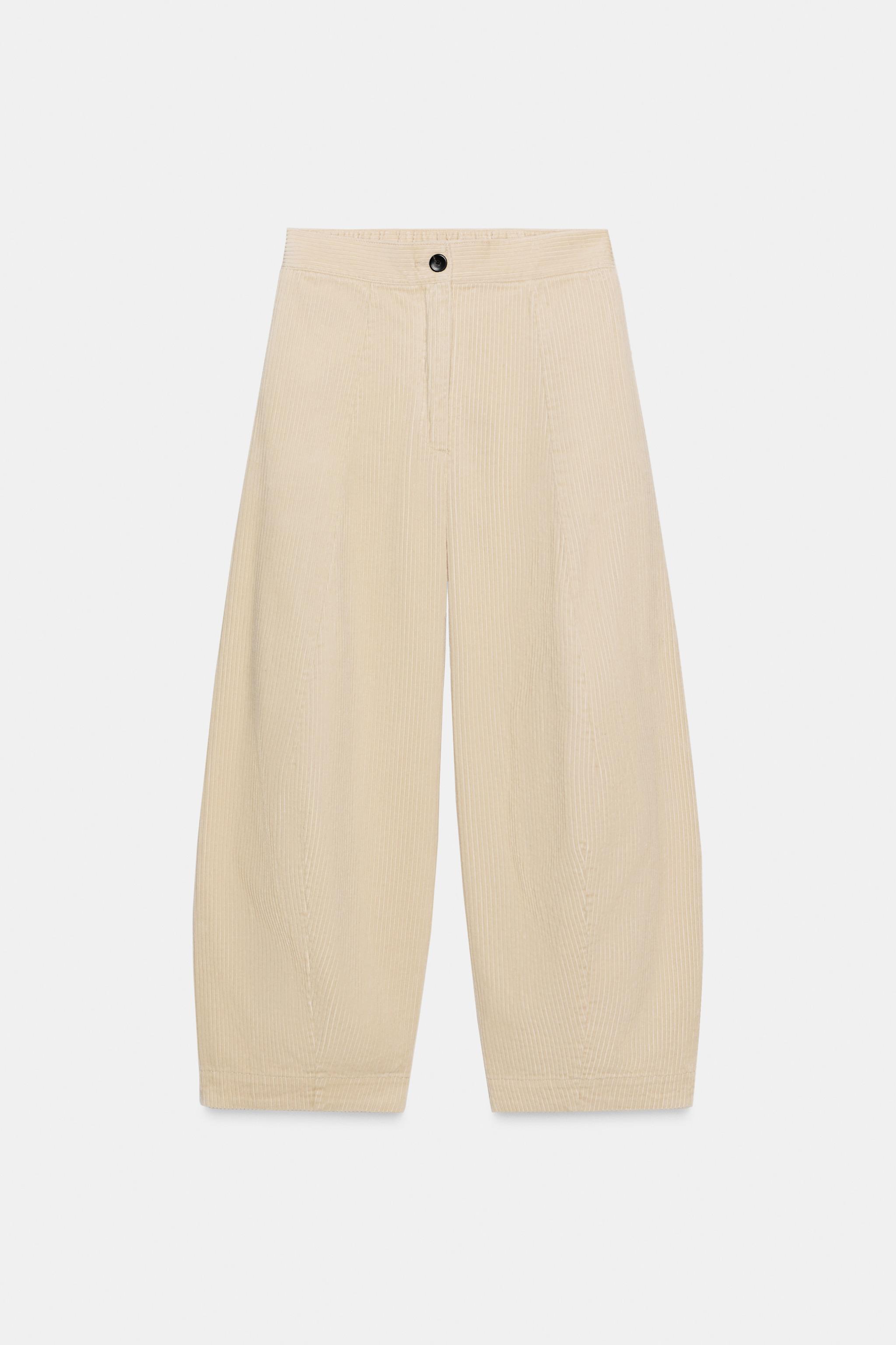 Zw Collection Barrel Corduroy Pants