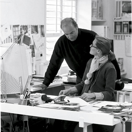 office home with white wall man and women 