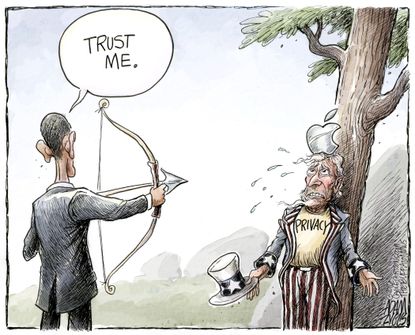 Obama Cartoon U.S. Apple Obama