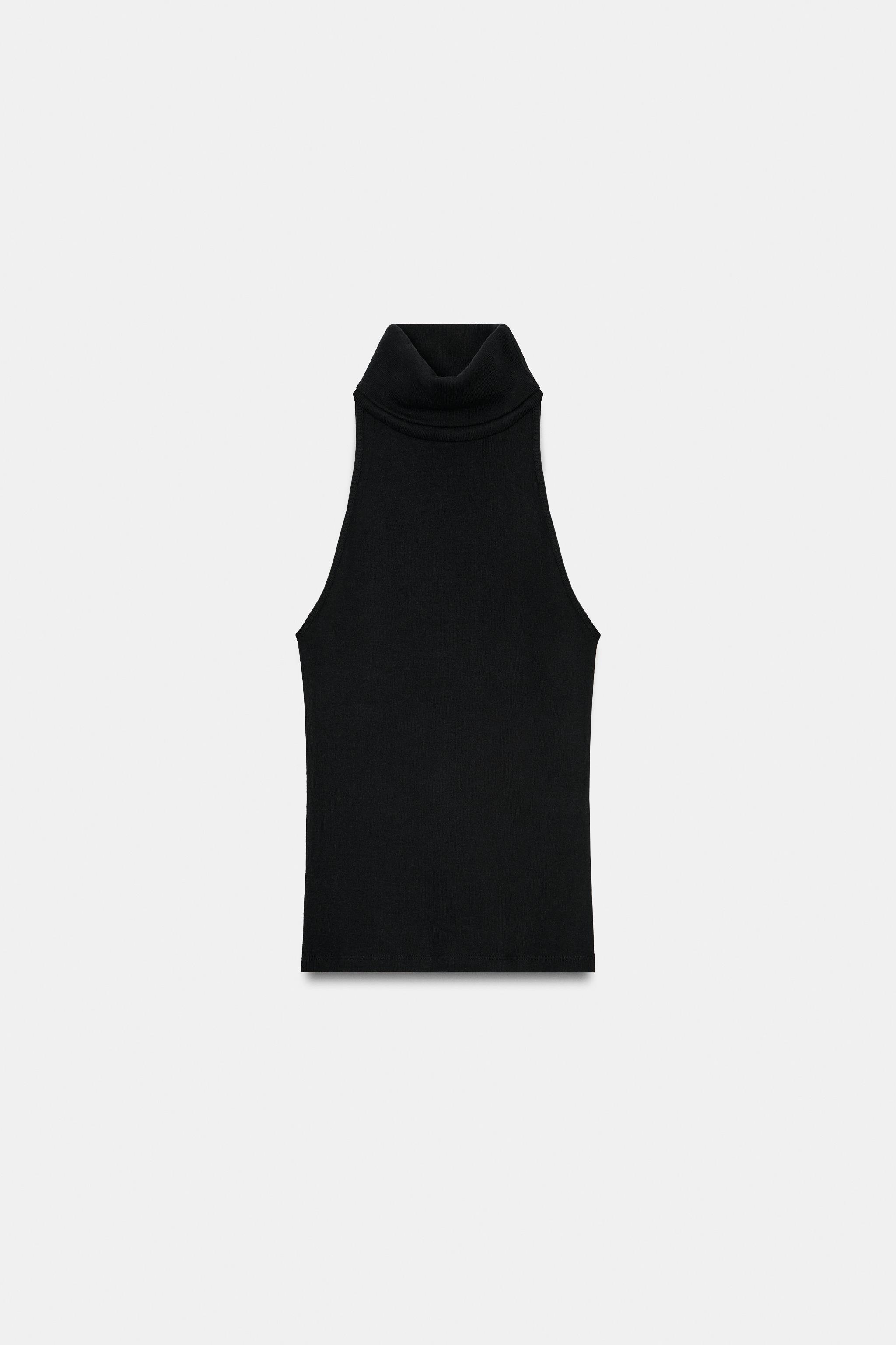 High Neck Sleeveless Top