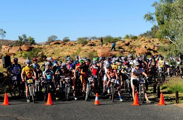 The start of stage 3 of the Red Centre - MTB Enduro