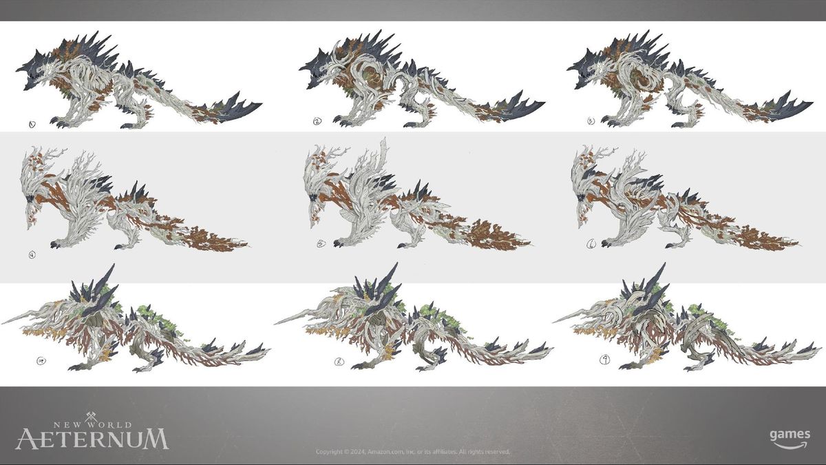 Amazon New World Aeternum; creature design