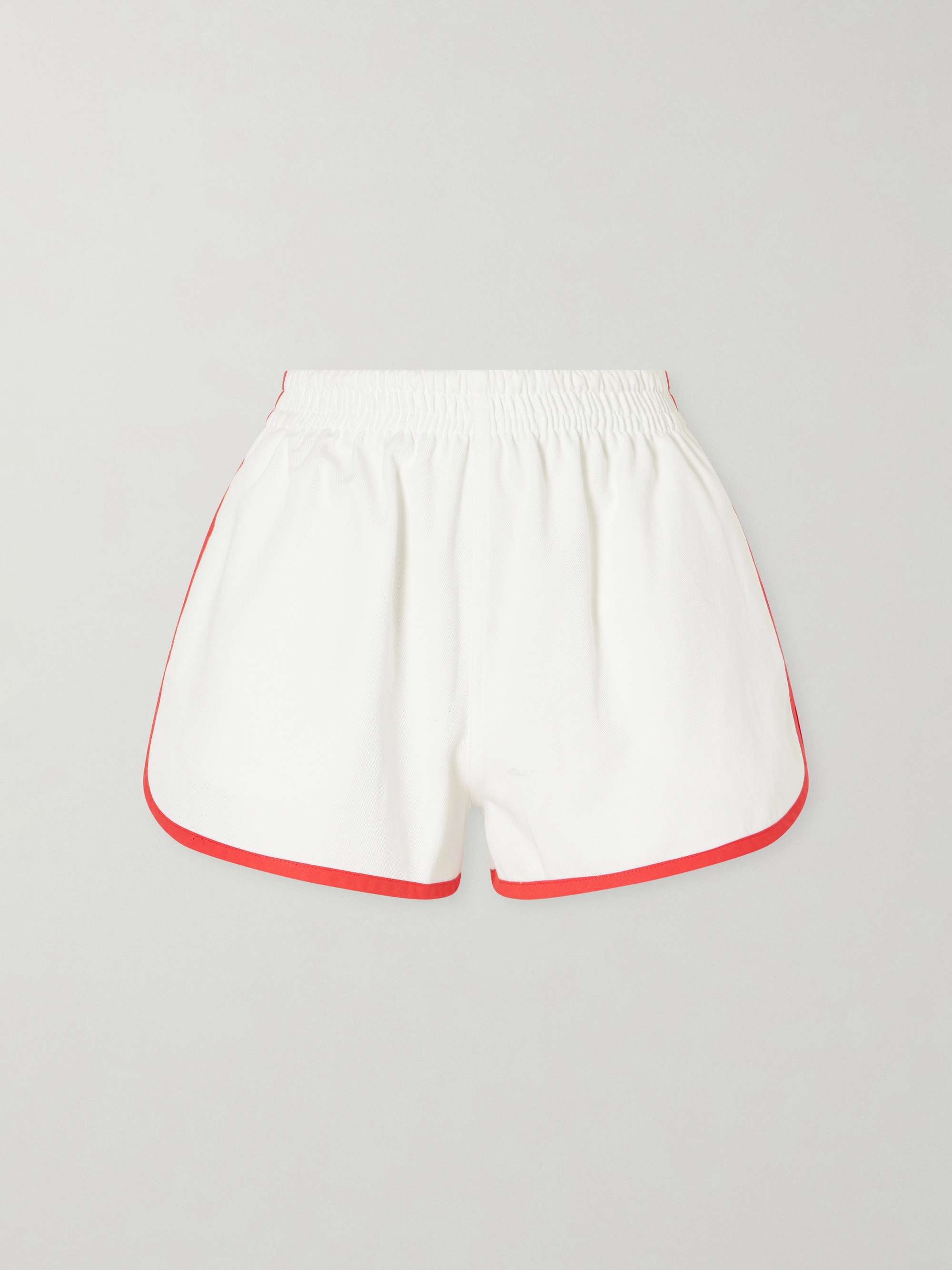 Atlas Cotton and Linen-Blend Twill Shorts