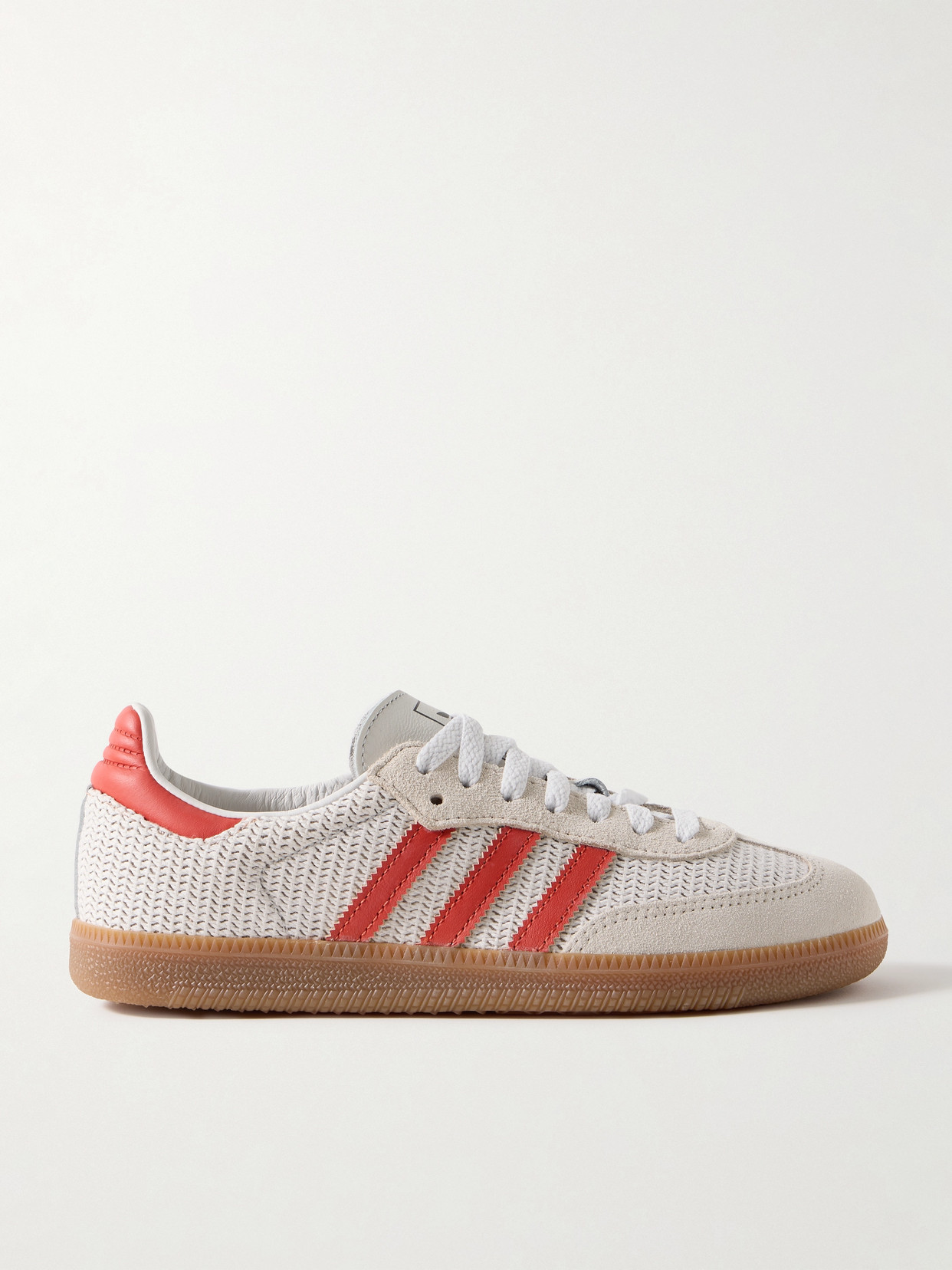 Samba Og Suede and Leather-Trimmed Knitted Sneakers