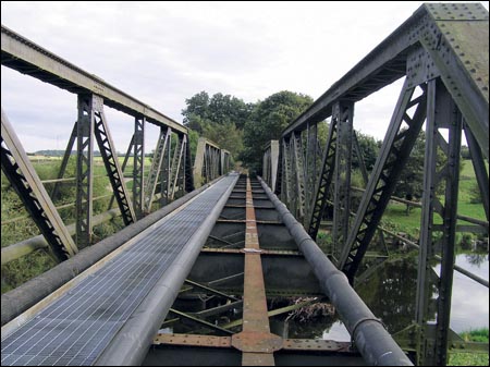 The bridge would be used to give local riders a safer crossing of the River Swale