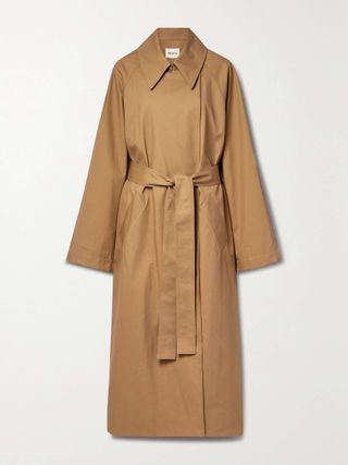 Minnie Belted Cotton-Blend Twill Trench Coat