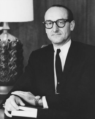 George Mueller, NASA associate administrator for manned space flight from 1963 to 1969.