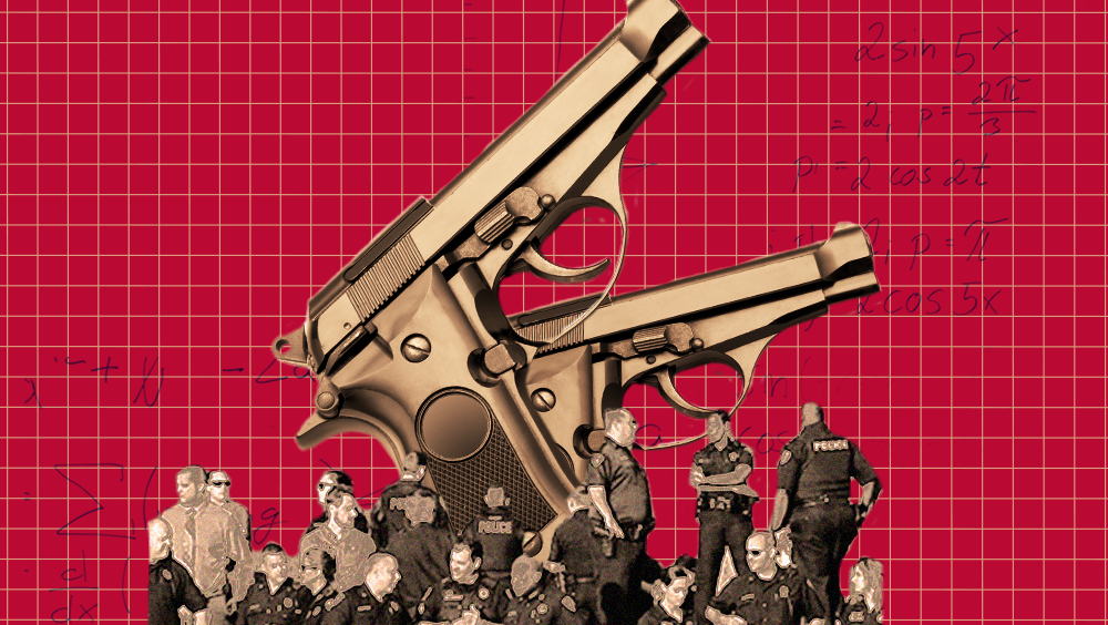 Illustration, Poster, Design, Revolver, Graphic design, Font, Pattern, Machine, Fiction, Art,