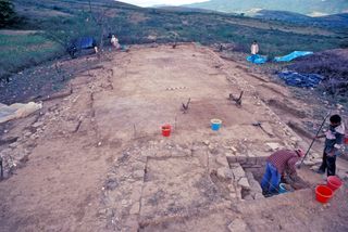 temple precinct at mexico's valley of oaxaca