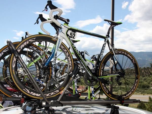 Liquigas-Cannondale is using a mix of old and new Cannondale SuperSix Hi-Mod machines for road stages.