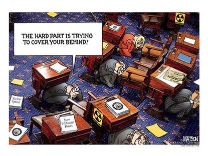 Political cartoon Congress filibuster