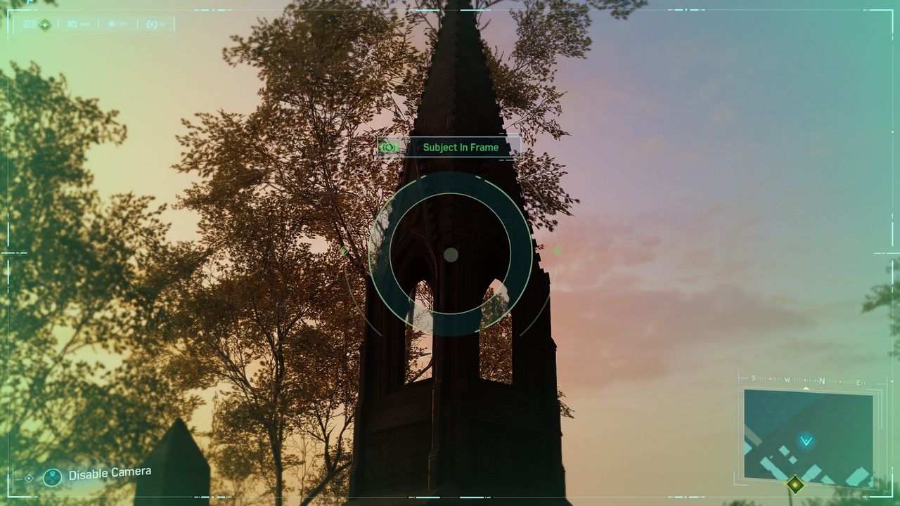 Spider-Man Secret Photo Opp of a steepled grave