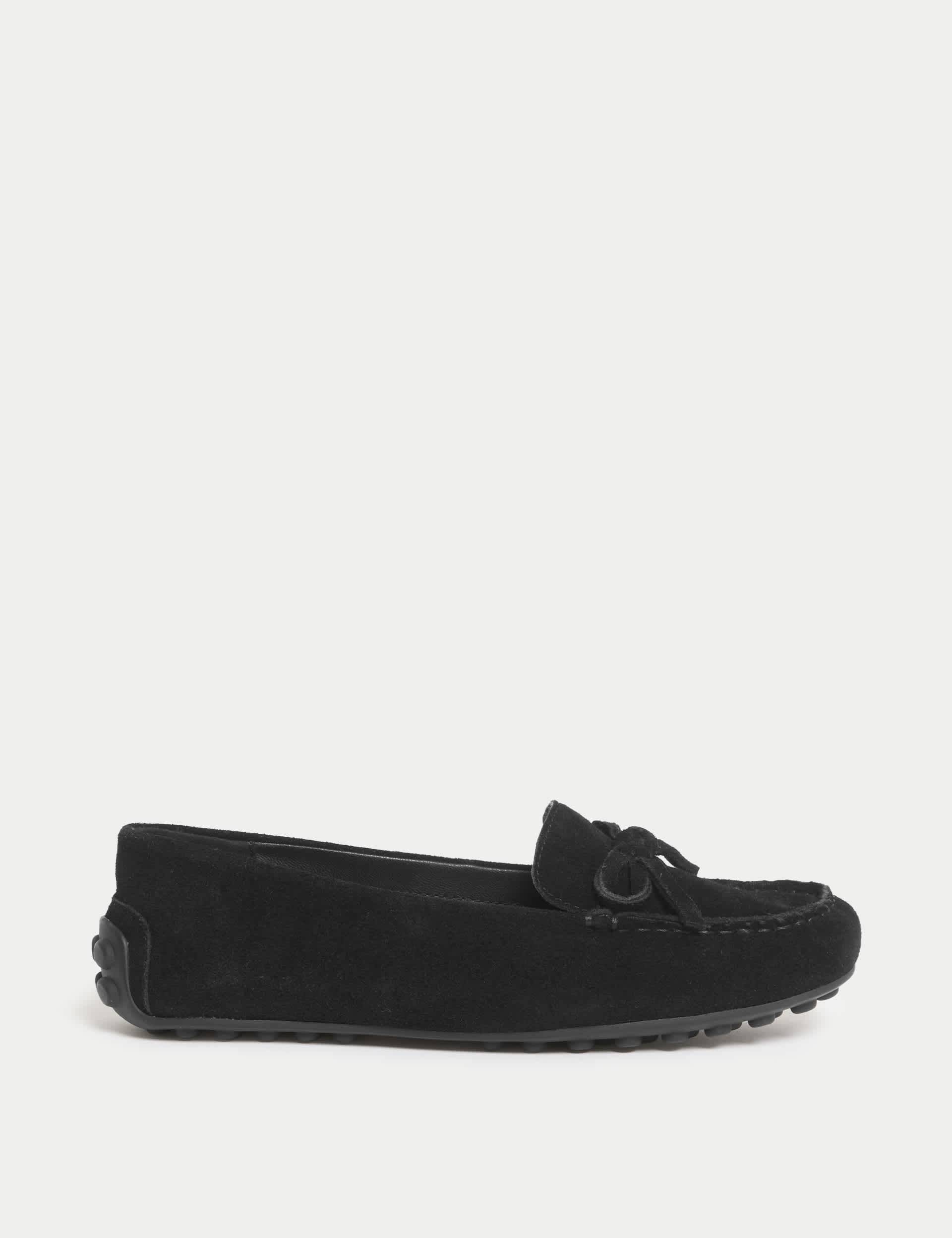 Suede Slip on Flat Loafers