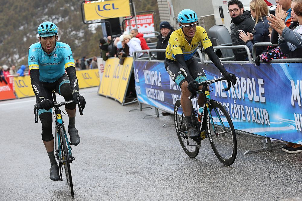 Omar Fraile (Astana) and Luis Leon Sanchez (Astana)