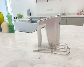 Image of Cuisinart cordless hand mixer during testing