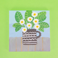 Canvas Flower Painting | Shop the project at Michaels