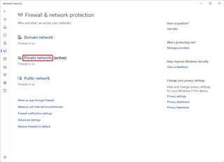 Windows 11 open firewall settings