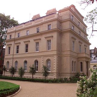 palace with sash windows and trees