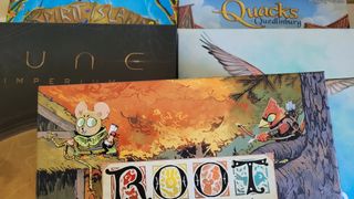 Multiple box shots of the best board games for adults