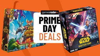 King of Monster Island and Star Wars: Shatterpoint beside a 'Prime Day deals' badge