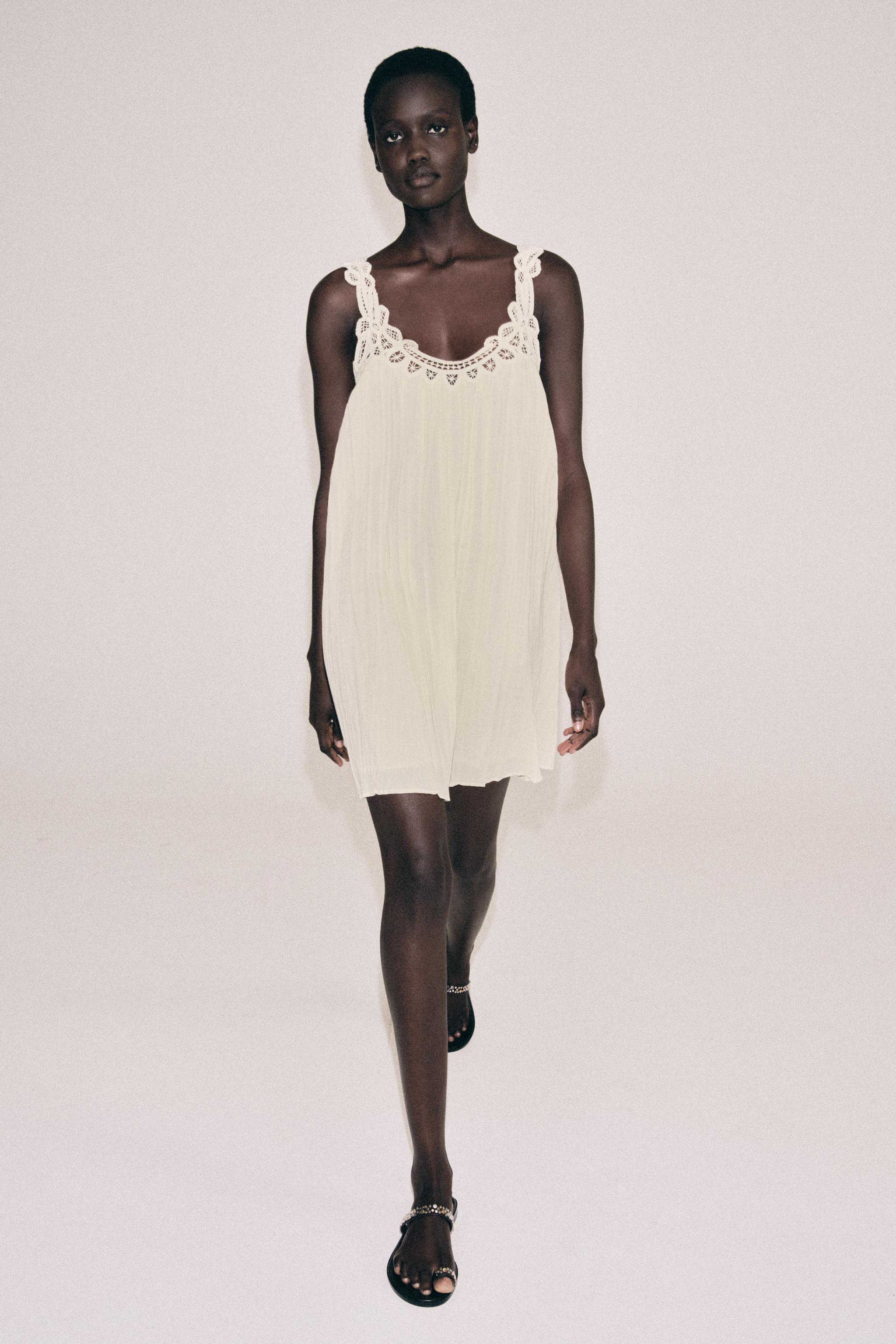 Zw Collection Embroidered Strappy Dress