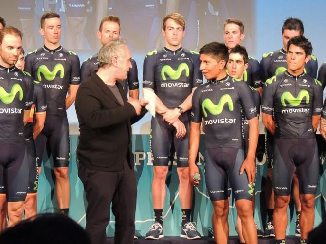 Movistar team presentation in Madrid.