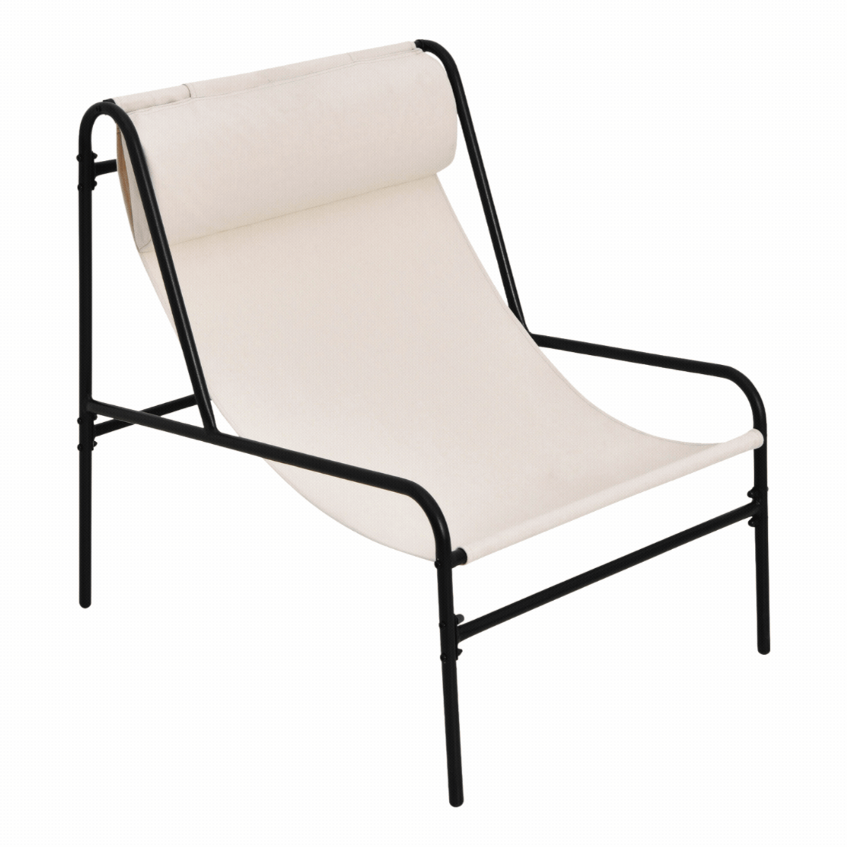 Habitat, Habitat Teka Metal Garden Chair - Cream