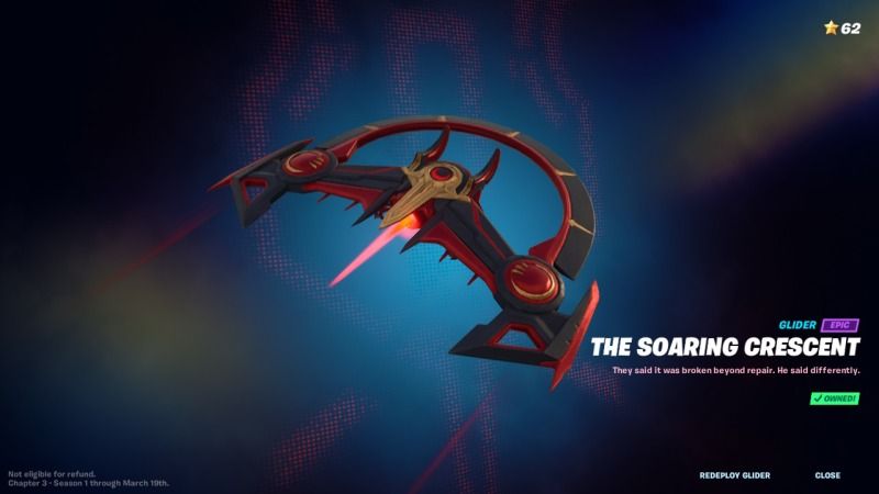Fortnite crescent moon glider