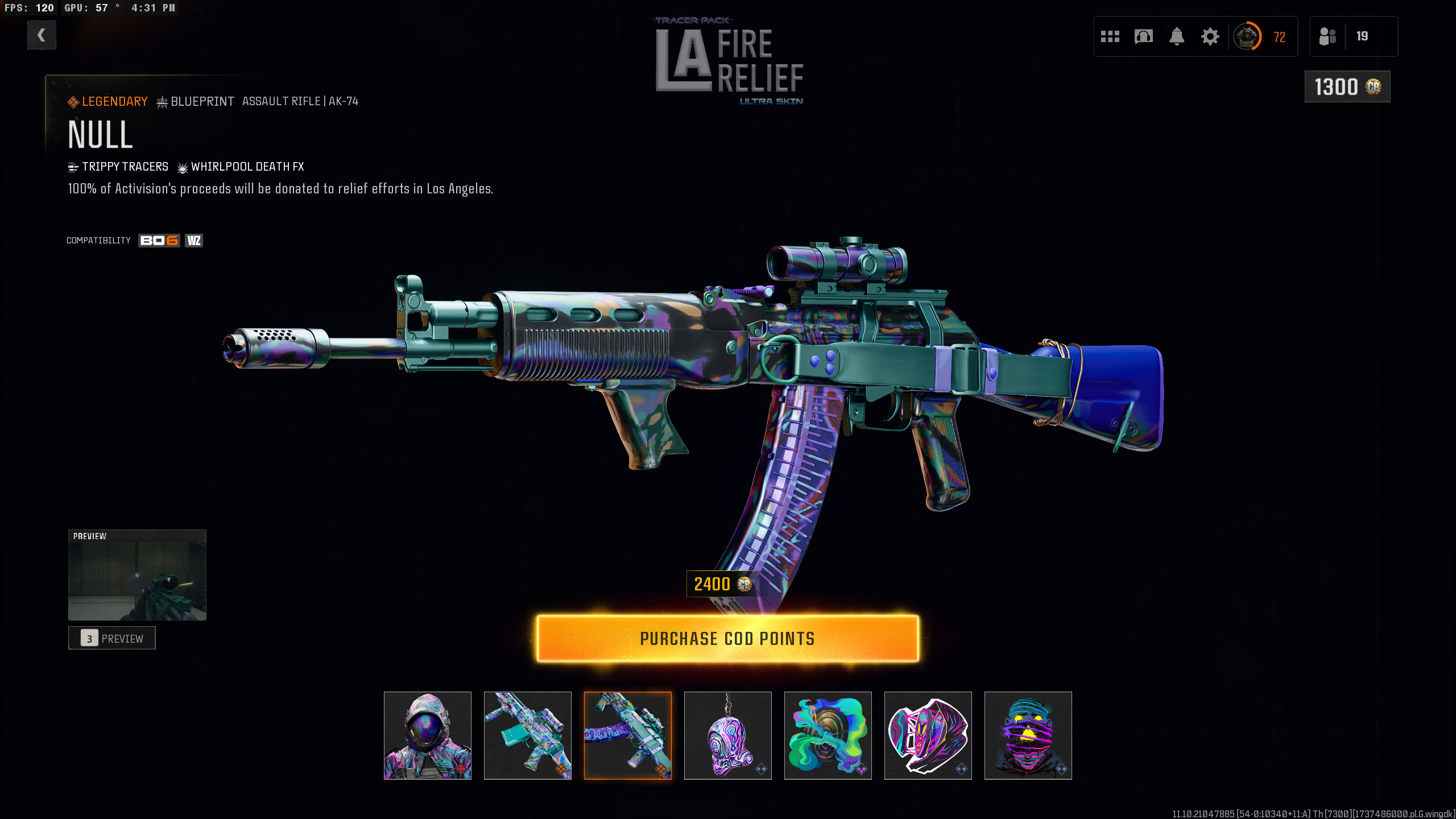 Call of Duty: Black Ops 6 and Warzone players can support LA Wildfire relief by purchasing the new operator bundle from the in-game store for 2400 COD points.