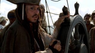 A scene from Pirates of the Caribbean: The Curse of the Black Pearl