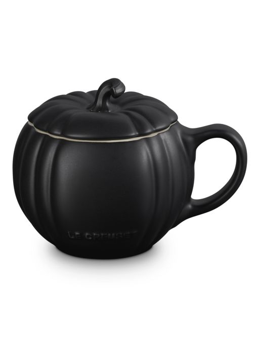 Stoneware Pumpkin Mug, Black
