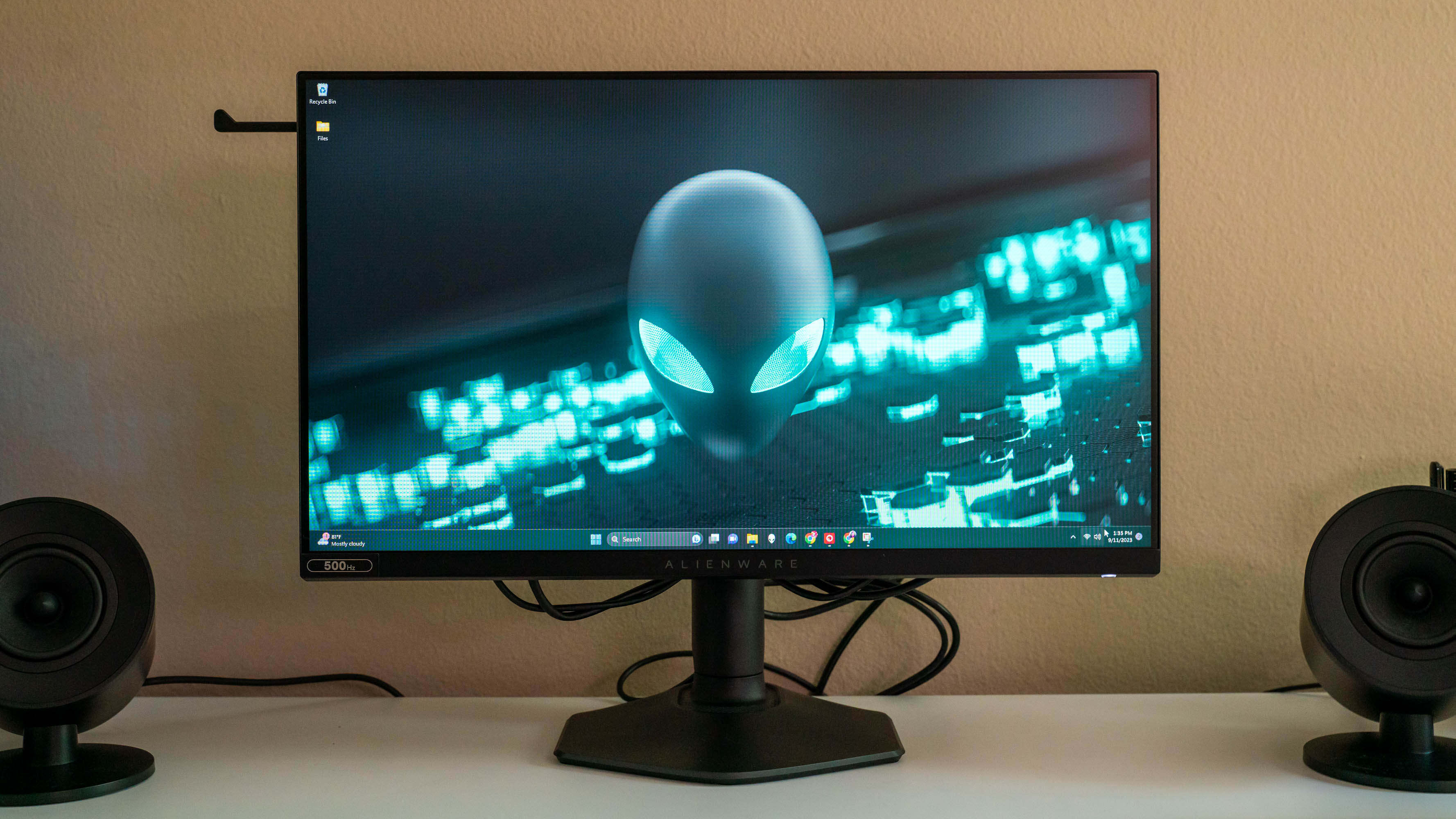 Alienware AW2524HF on a desk