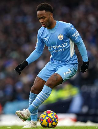 Raheem Sterling performs a step-over against West Ham