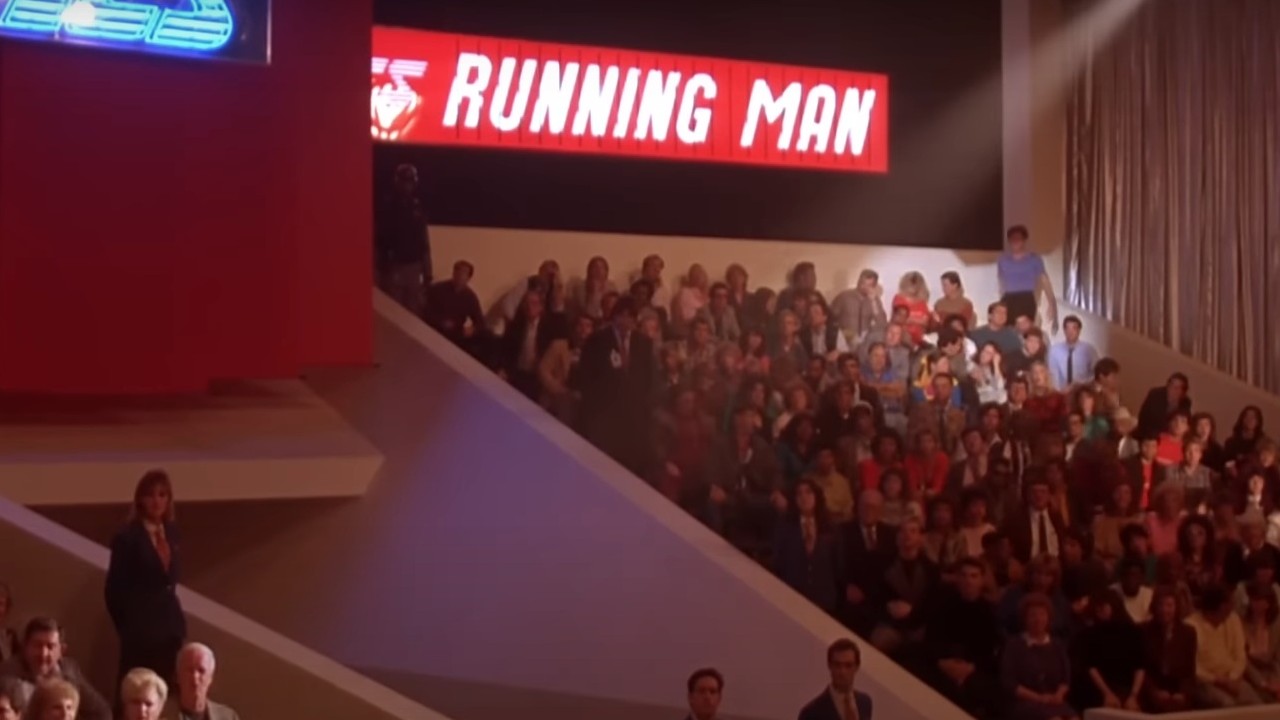 The stadium, all set for mayhem in The Running Man