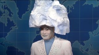 Bowen Yang as an iceburg on Weekend Update.