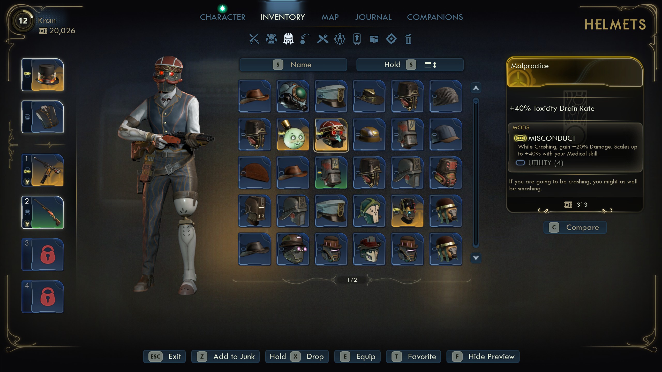 Outer Worlds 2 best armor - Malpractice