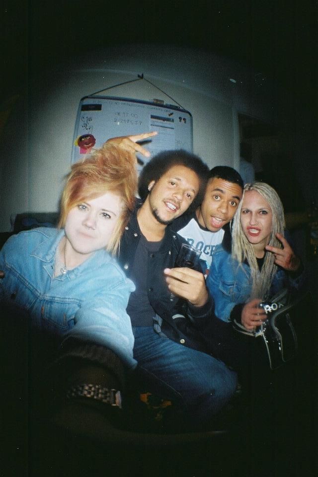 Curtis and friends at the Edge in Luton