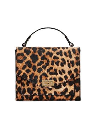 BSLONG, Bolsa tipo caixa com estampa de leopardo