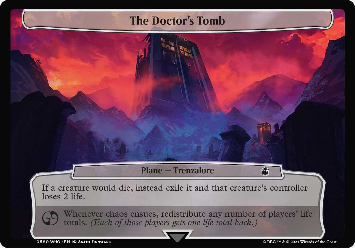 mtg tardis card Magic The Gathering - Universes Beyond - Doctor Who Soul of the TARDIS enters the battlefield MTG Doctor Who cards add