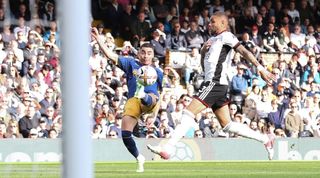 Miguel Almiron scores for Newcastle against Fulham