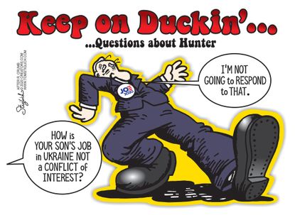 Political Cartoon U.S. Hunter Joe Biden R Crumb