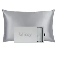 Blissy 100% Pure Mulberry Silk Pillowcase in Silver: was $89.95 now $39.47 at Amazon