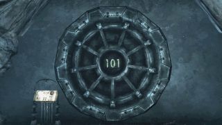 The vault door of Fallout 3's Vault 101.
