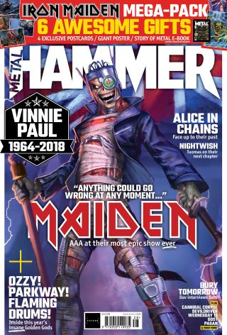 Couverture du Metal Hammer d'Iron Maiden
