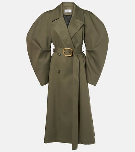 Trench Coat com cinto de algodão