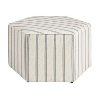 Martha Stewart Ellen Striped Cocktail Ottoman