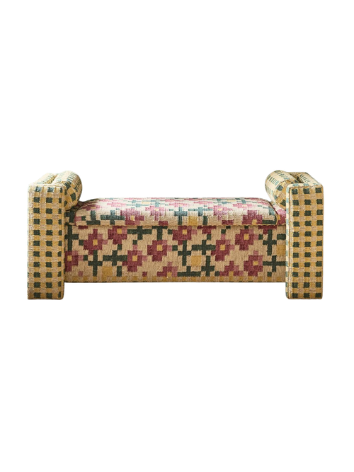 Lexington Floral Storage Bench